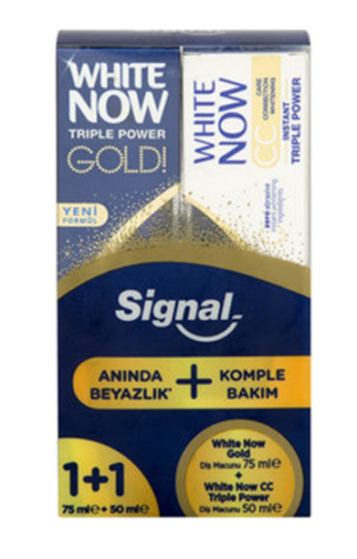 Signal Ice Cool Diş Macunu 75 Ml+CC Gold Diş Macunu 50 Ml
