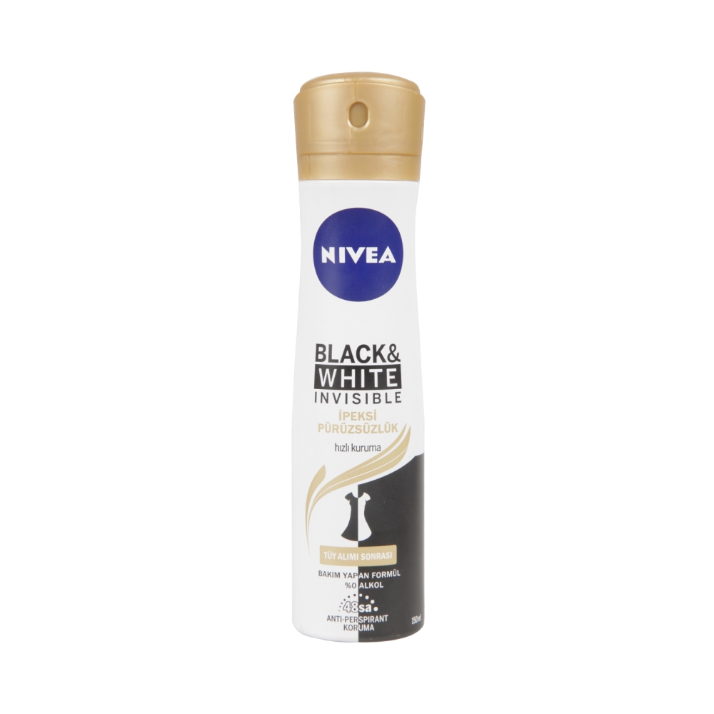 Nivea Invisible Black&White İpeksi Pürüzsüzlük Sprey Deodorant 150 ML