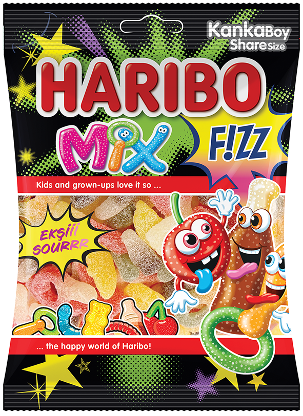 Haribo Fizz Mix(Ekşi Sourr) 70 Gr