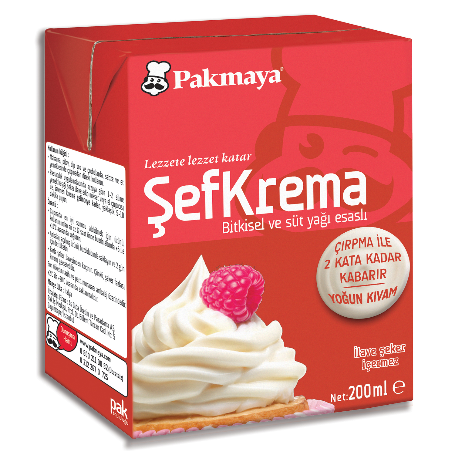 Pakmaya Şef Krema 200 Ml