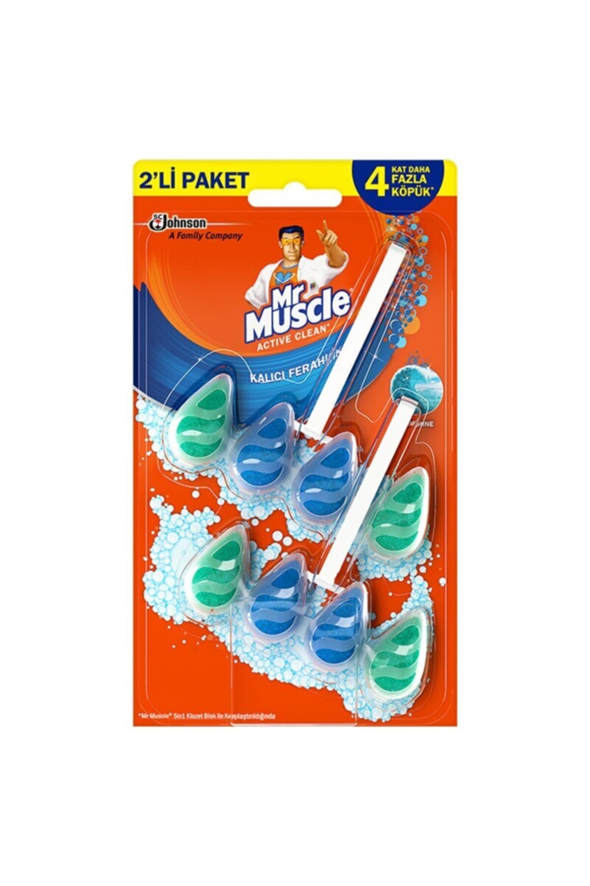 Mr. Muscle Active Clean Marine Tuvalet Bloğu 2'Lİ