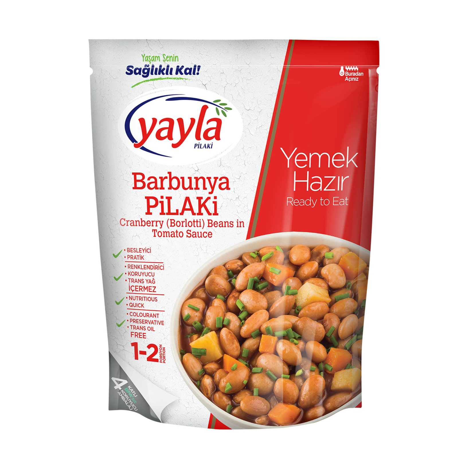Yayla Yemek Hazır Barbunya Pilaki 400 Gr