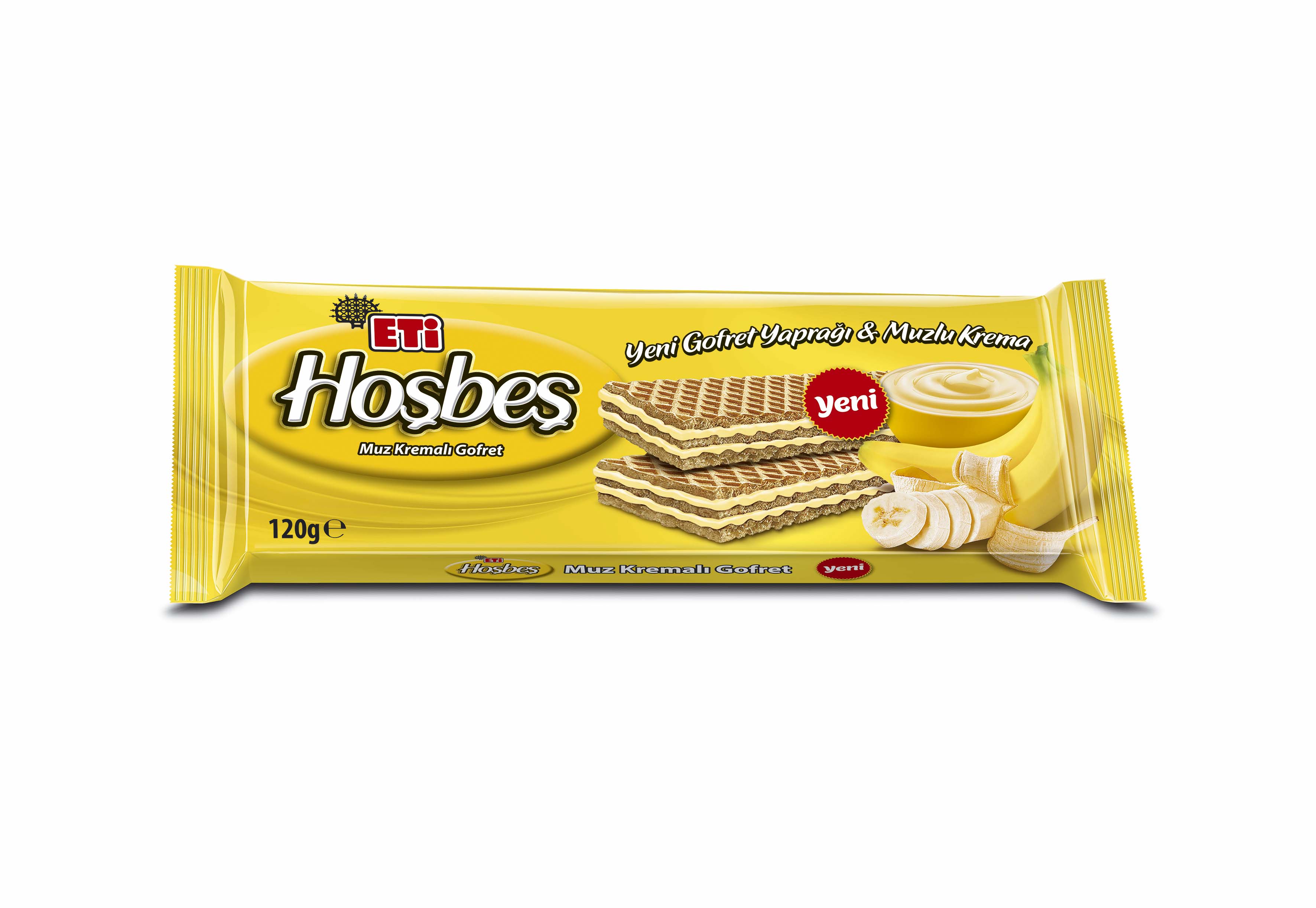 Eti Hoşbeş Muz Kremalı Gofret 120 Gr