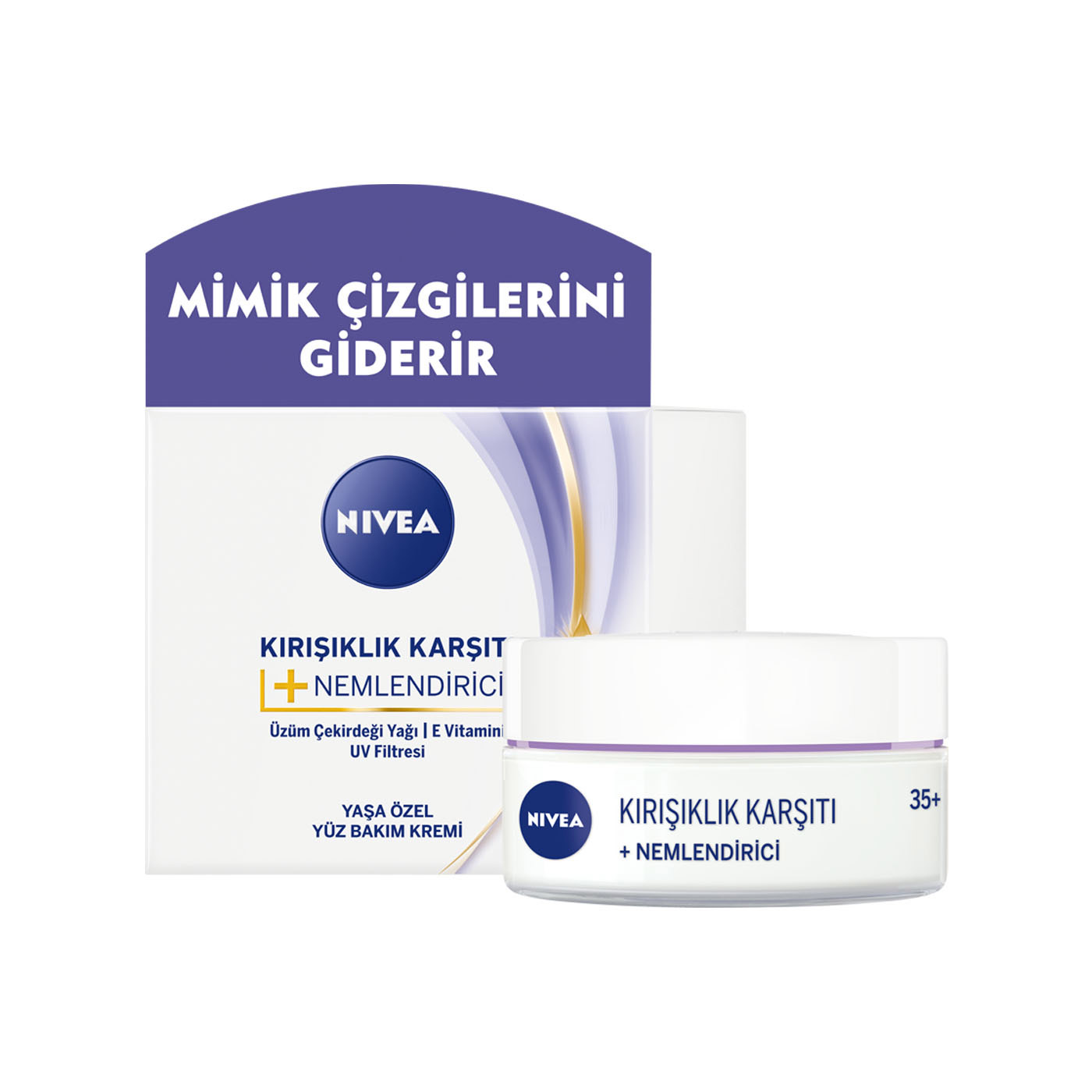Nivea 35+ Yaş Kırışıklık Karşıtı+Nemlendirici Krem 50 Ml
