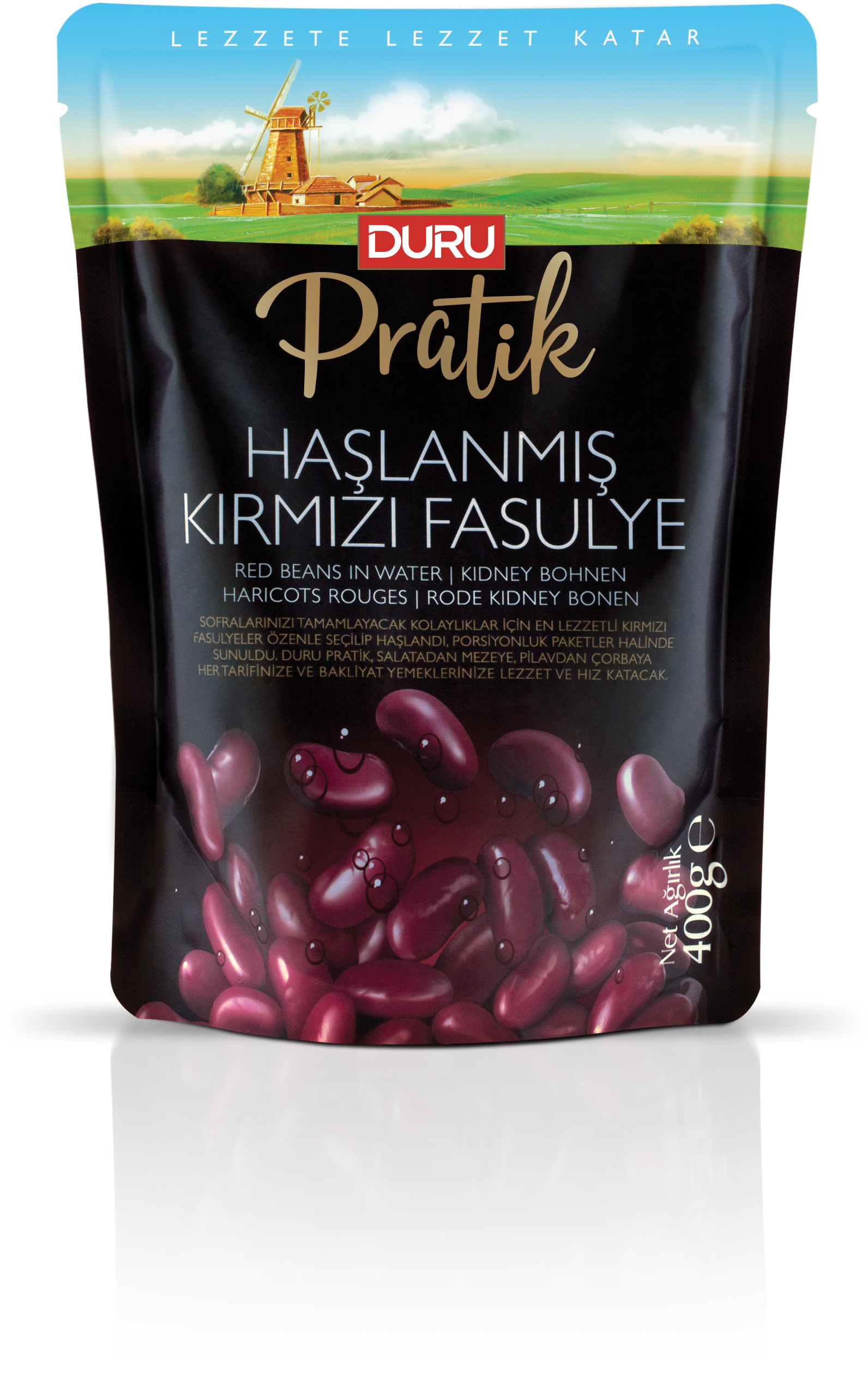 Duru Pratik Haşlanmış Kırmızı Fasulye 400 Gr