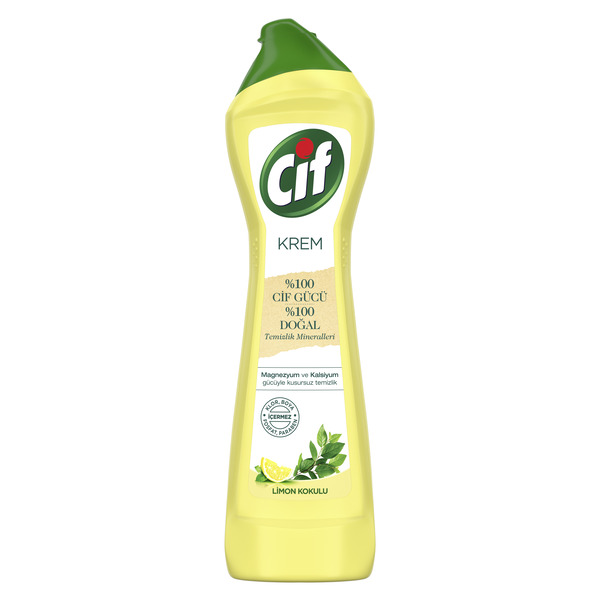 Cif Krem Limon Kokulu Mutfak ve Banyo Temizleyici 500 Ml