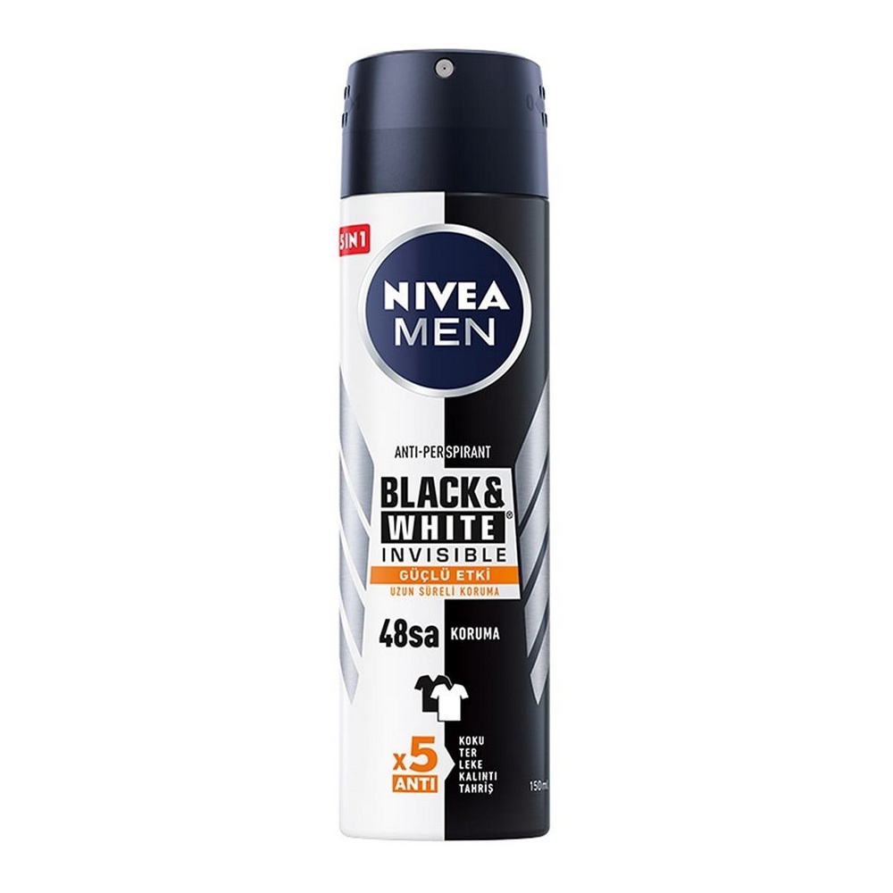 Nivea Men Invisible Black&White Güçlü Etki Sprey Deodorant 150 ML
