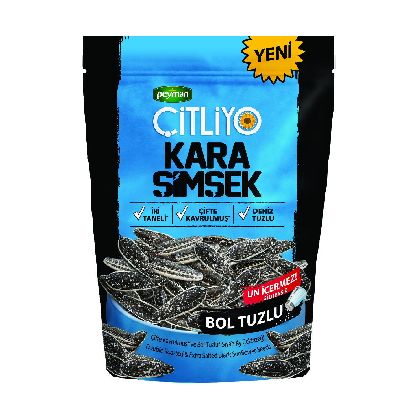 Peyman Çitliyo Kara Şimşek Bol Tuzlu Ay Çekirdeği 120 Gr