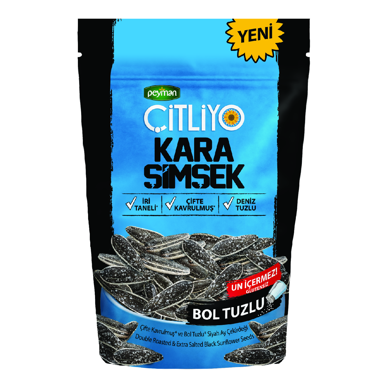 Peyman Çitliyo Kara Şimşek Bol Tuzlu Ay Çekirdeği 180 Gr