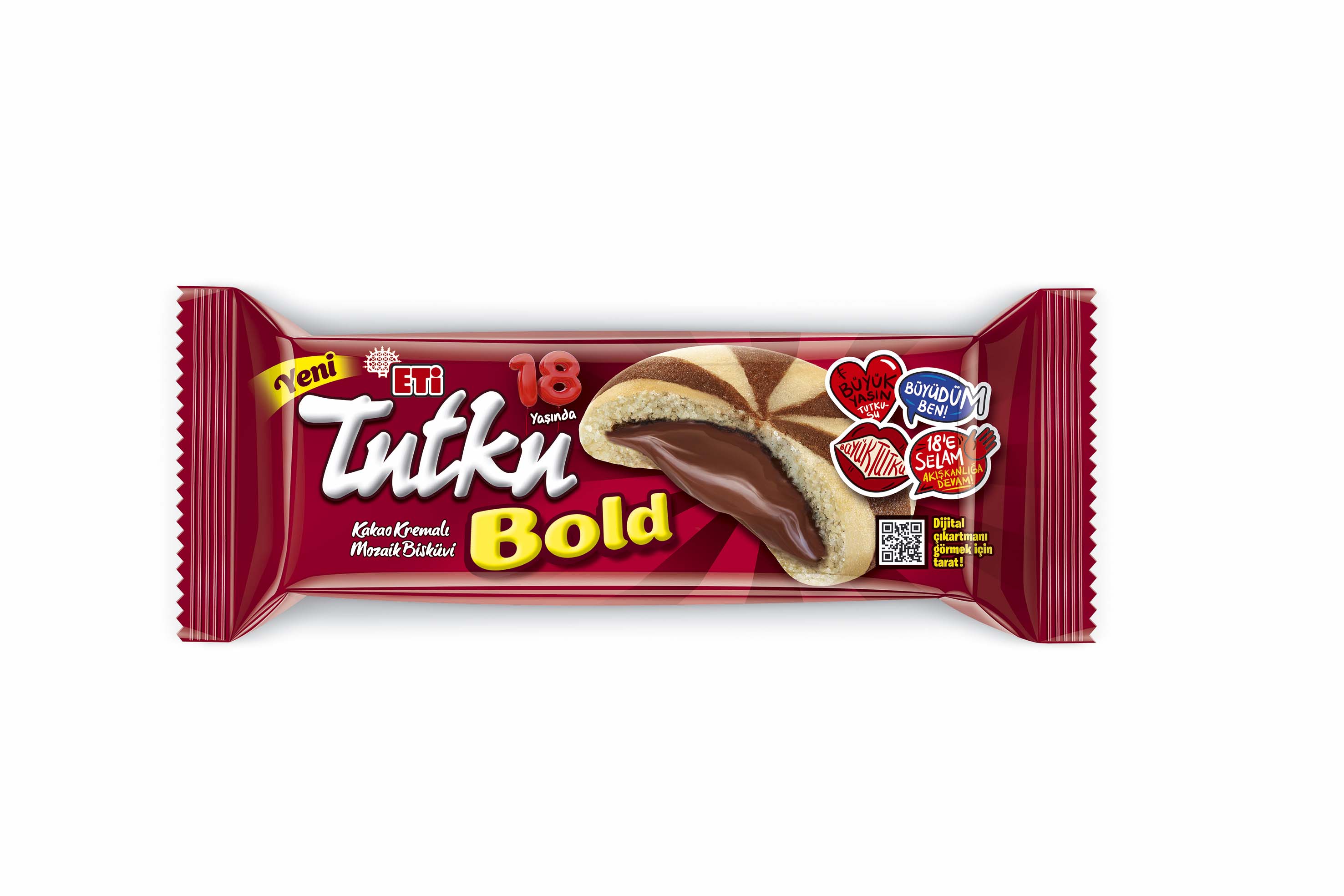 Eti Tutku Bold Kakao Kremalı Mozaik Bisküvi 138 Gr