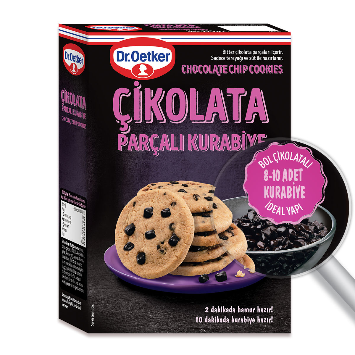 Dr. Oetker Çikolata Parçalı Kurabiye Toz Karışım 223 Gr