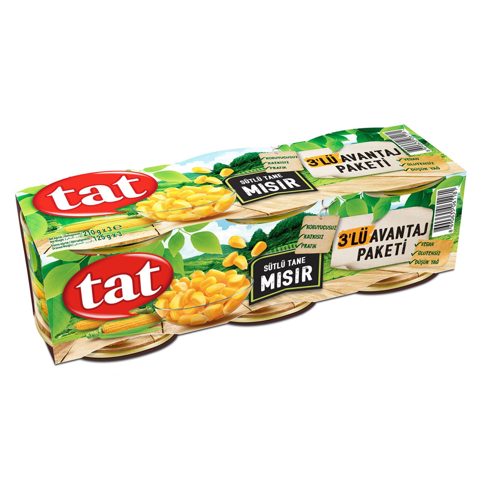 Tat Mısır 3*630 Gr