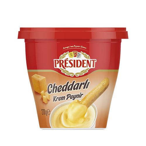 President Cheddarlı Krem Peynir 270 Gr