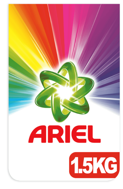 Ariel Parlak Renkler Renkliler İçin Toz Çamaşır Deterjanı 1,5 Kg