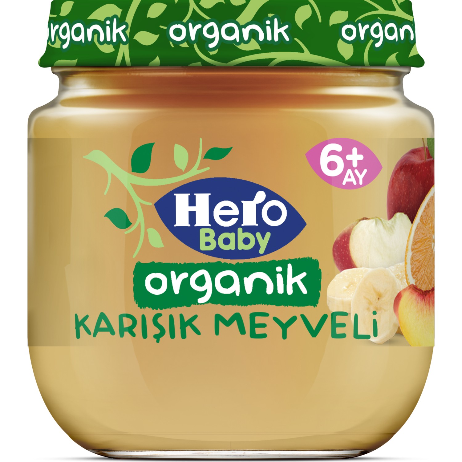 Hero Baby Organik Karışık Meyveli Kavanoz Maması 120 Gr