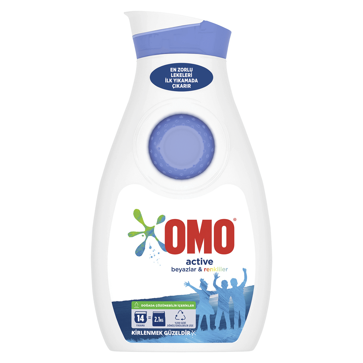 Omo Active Beyazlar ve Renkliler İçin Sıvı Çamaşır Deterjanı 910 Ml