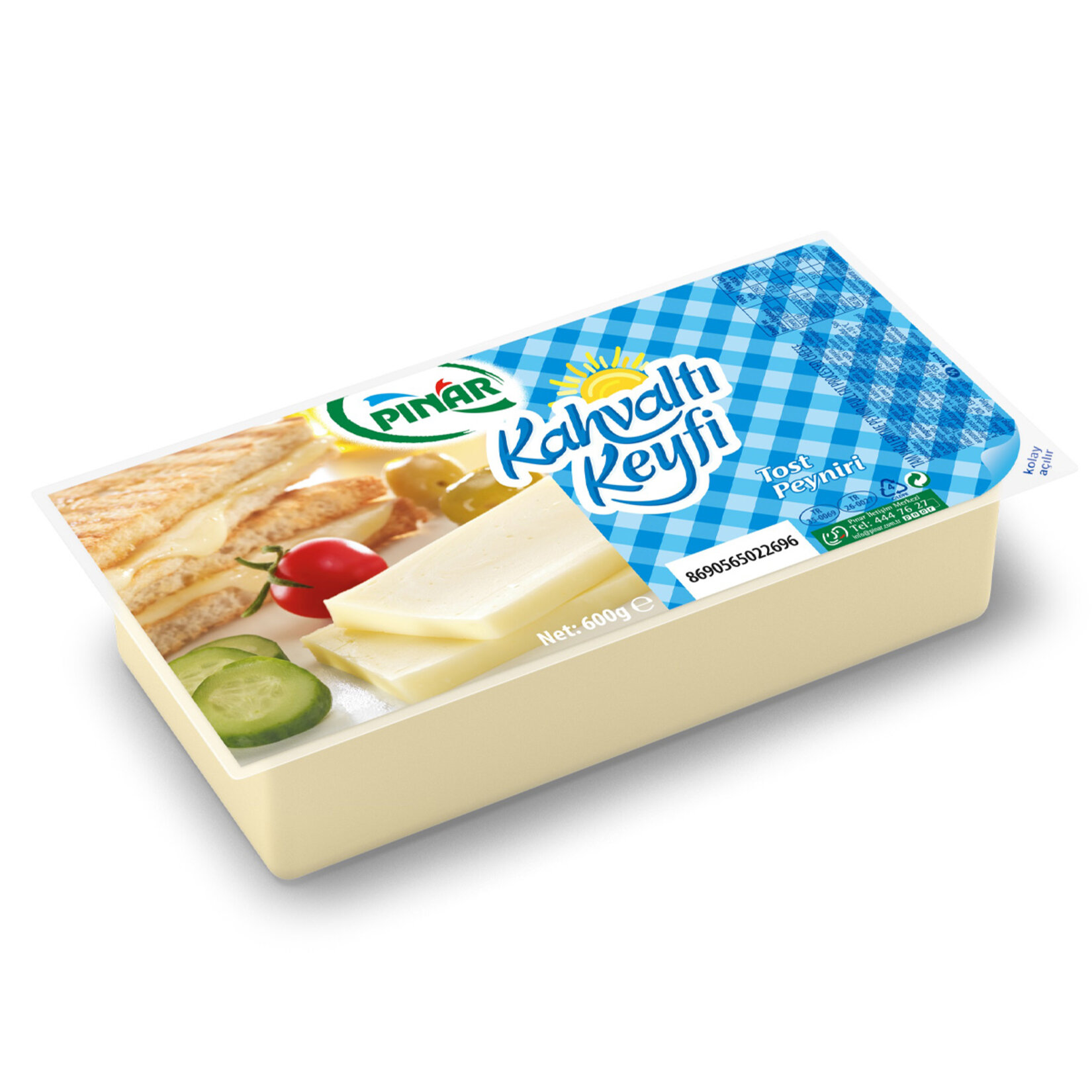Pınar Kahvaltı Keyfi Tost Peyniri 600 Gr