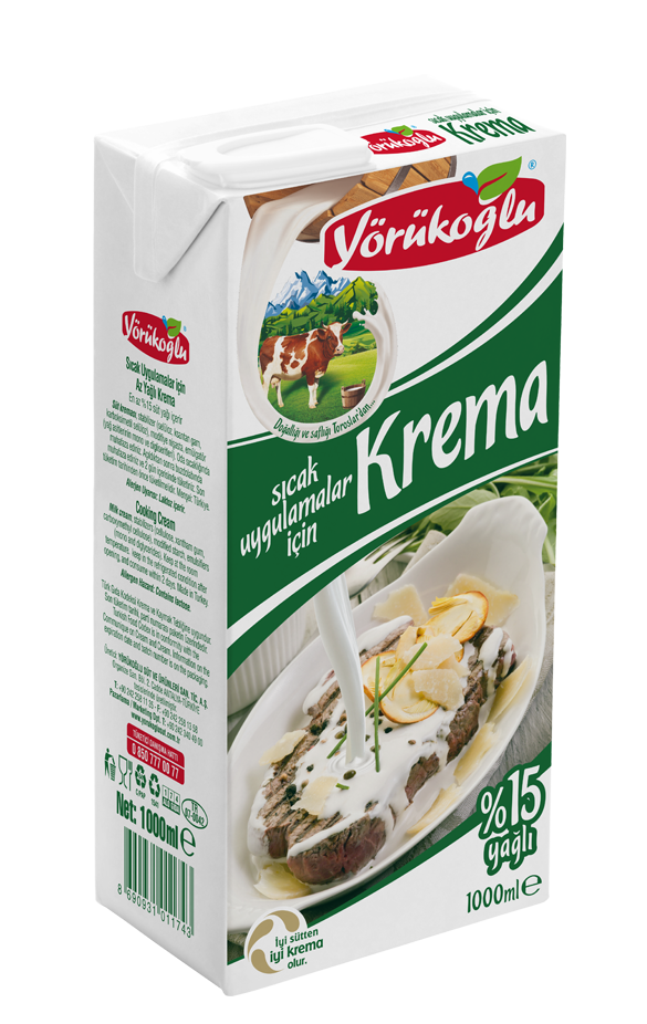 Yörükoğlu Pişirmelik %15 Yağlı Krema 200 Ml