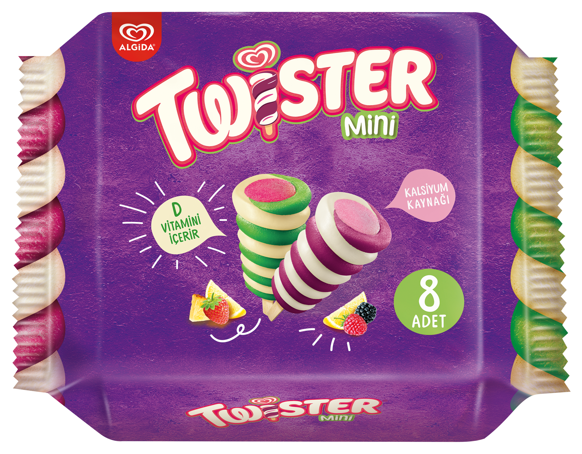 Algida Twister Mini 8'li Dondurma 400 Ml
