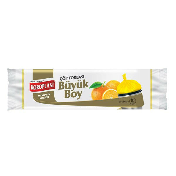 Koroplast Mandarin Kokulu Büyük Boy Çöp Torbası