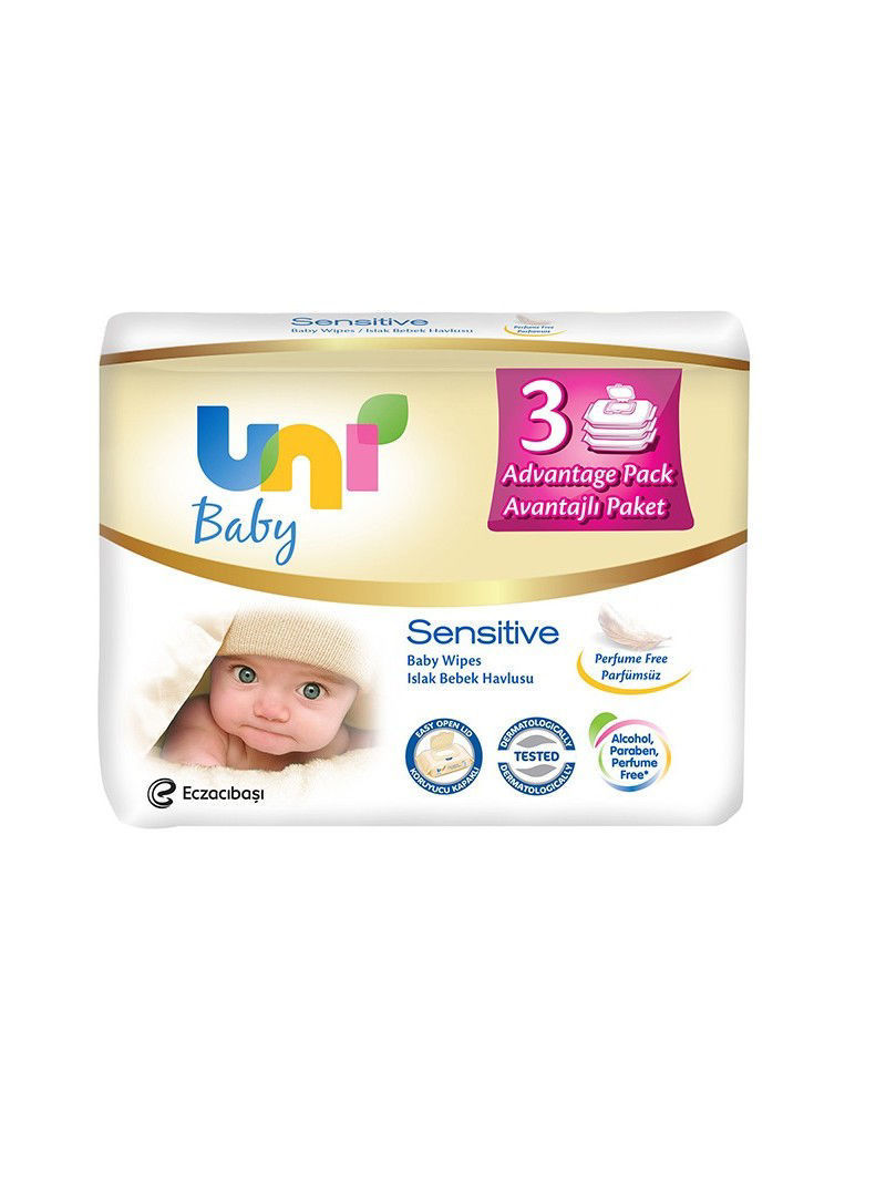 Uni Baby Sensitive Islak Bebek Havlusu 3'lü