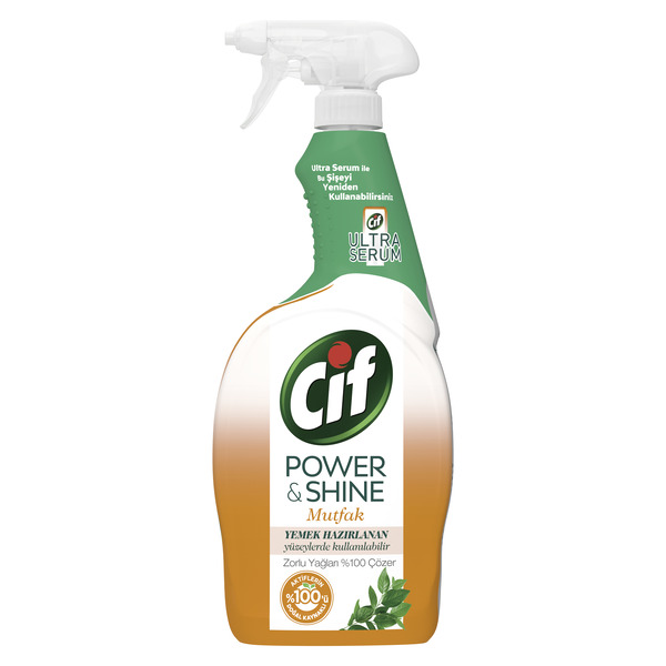 Cif Power&Shine Ultra Yağ Çözücü Mutfak Temizleyici 750 Ml