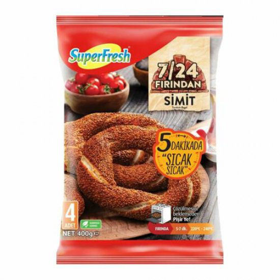 Superfresh 7/24 Fırından Simit 400 Gr