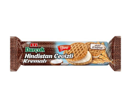 Eti Burçak Hindistan Cevizli Kremalı Bisküvi 100 Gr
