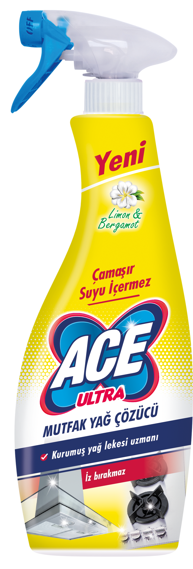 Ace Ultra Mutfak Yağ Çözücü Sprey 700 Ml