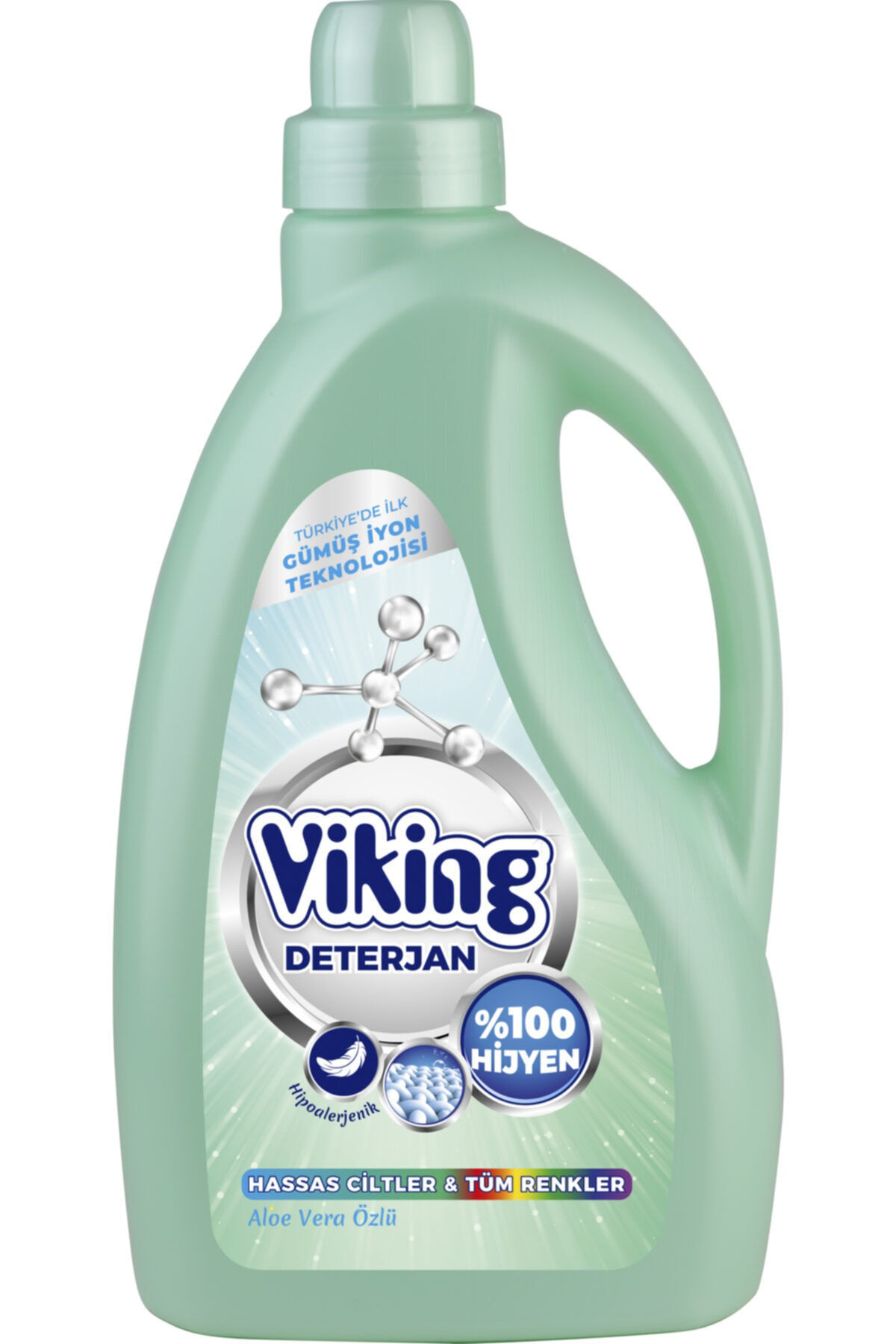 Viking Hassas Ciltler ve Tüm Renkliler İçin Çamaşır Deterejanı Aloe Vera Özlü 2700 Ml