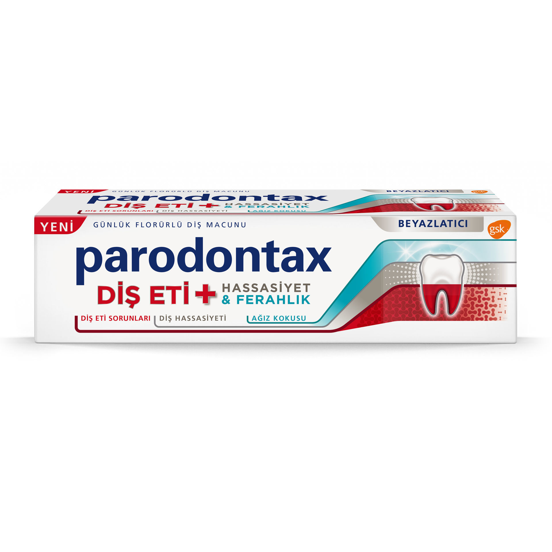 Paradontax Diş Eti Hassasiyet ve Ferahlık Beyazlık Diş Macunu 75 Ml