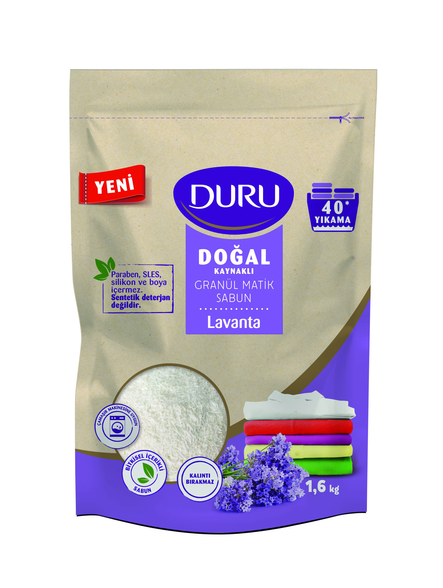 Duru Doğal Granül Matik Sabun Lavanta 1.6 Kg