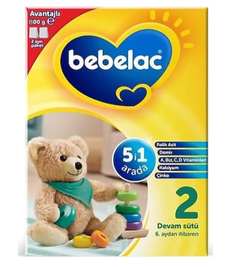 Bebelac 2 Bebek Sütü 800 Gr