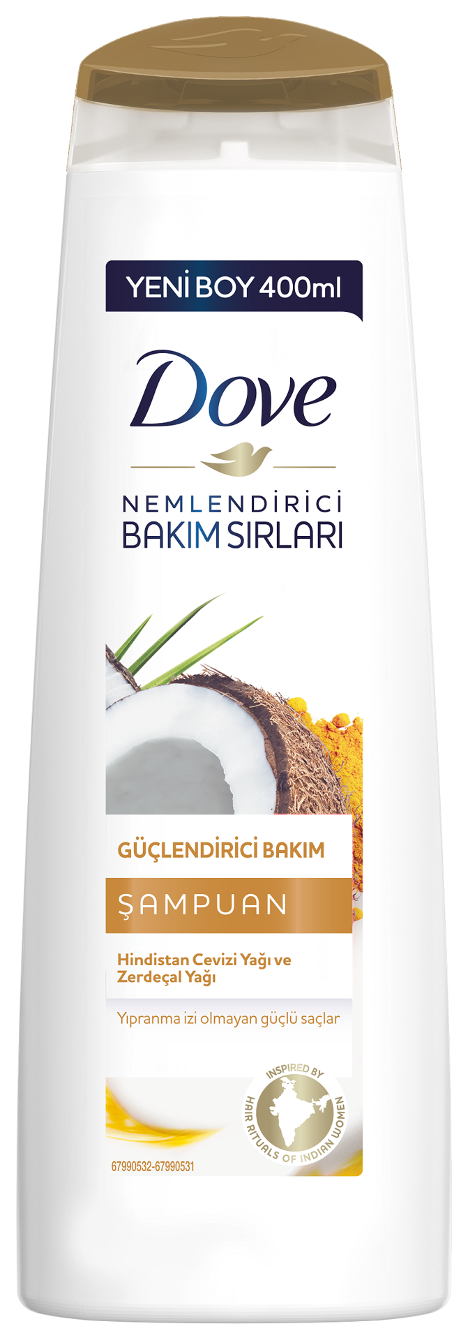 Dove Hindistan Cevizi Yağı ve Zerdeçal Özlü Şampuan 400 Ml