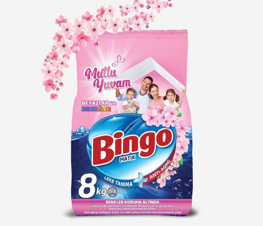 Bingo Mutlu Yuvam Toz Çamaşır Deterjanı 8 Kg