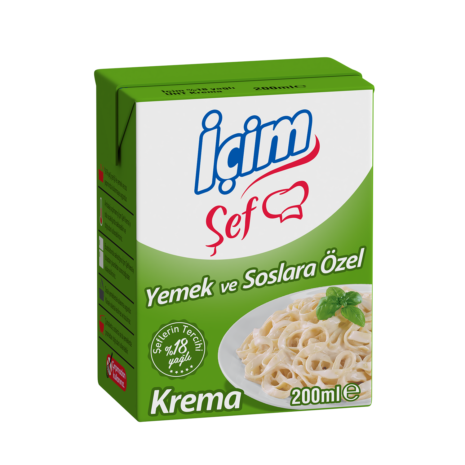 İçim Şef Yarım Yağlı Krema 200 Ml