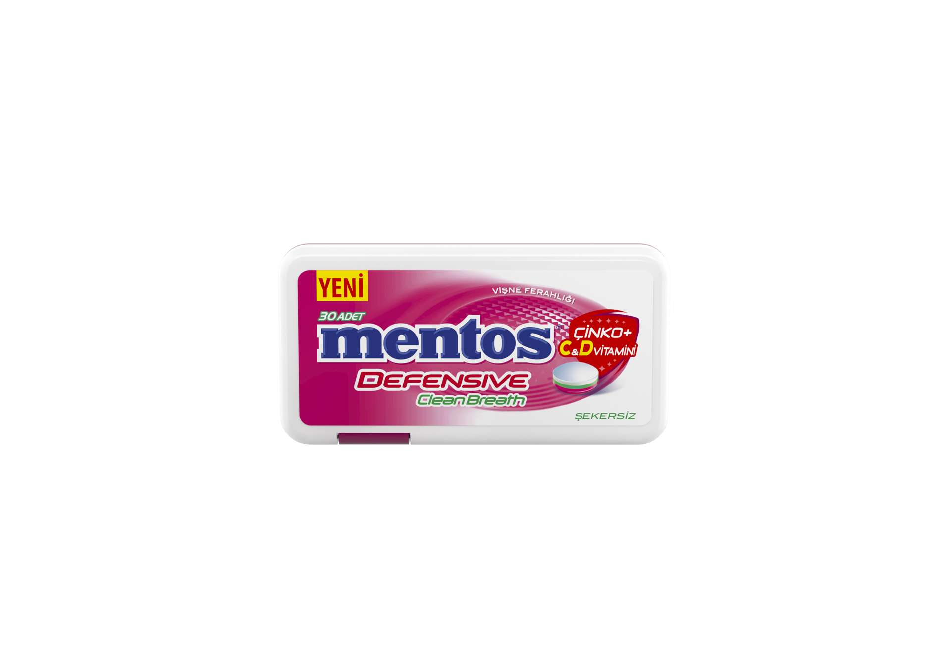 Mentos Clean Breat Vişne Aromalı Şeker 21 Gr