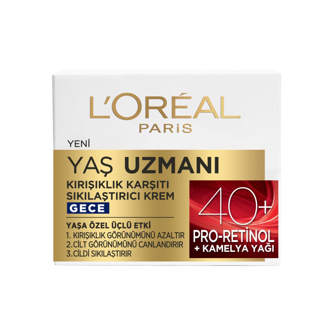 Loreal Paris Yaş Uzmanı +40 Kırışıklık Karşıtı Sıkılaştırıcı Krem 50 Ml