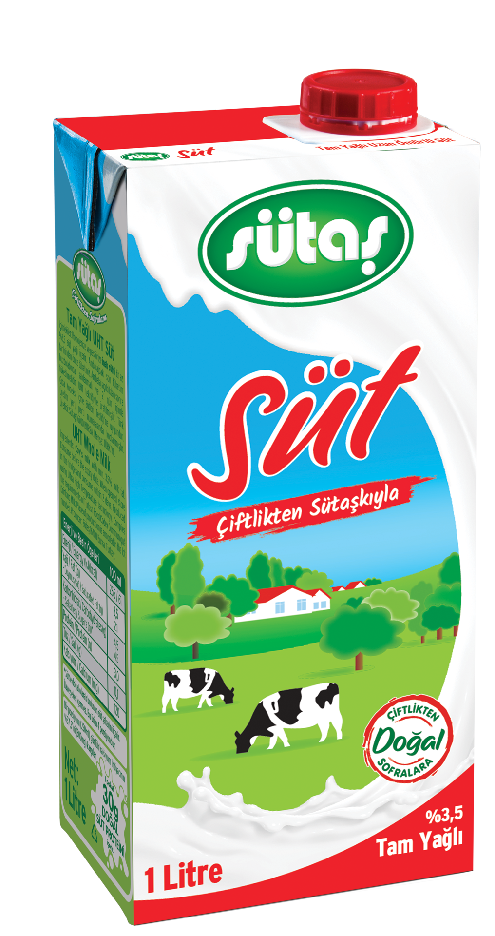 Sütaş Tam Yağlı Süt 1 Lt