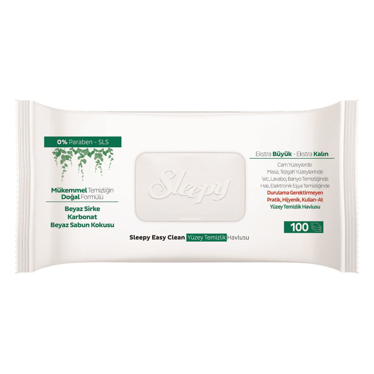 Sleepy Easy Clean Yuzey Temizlik Havlusu 100'lü