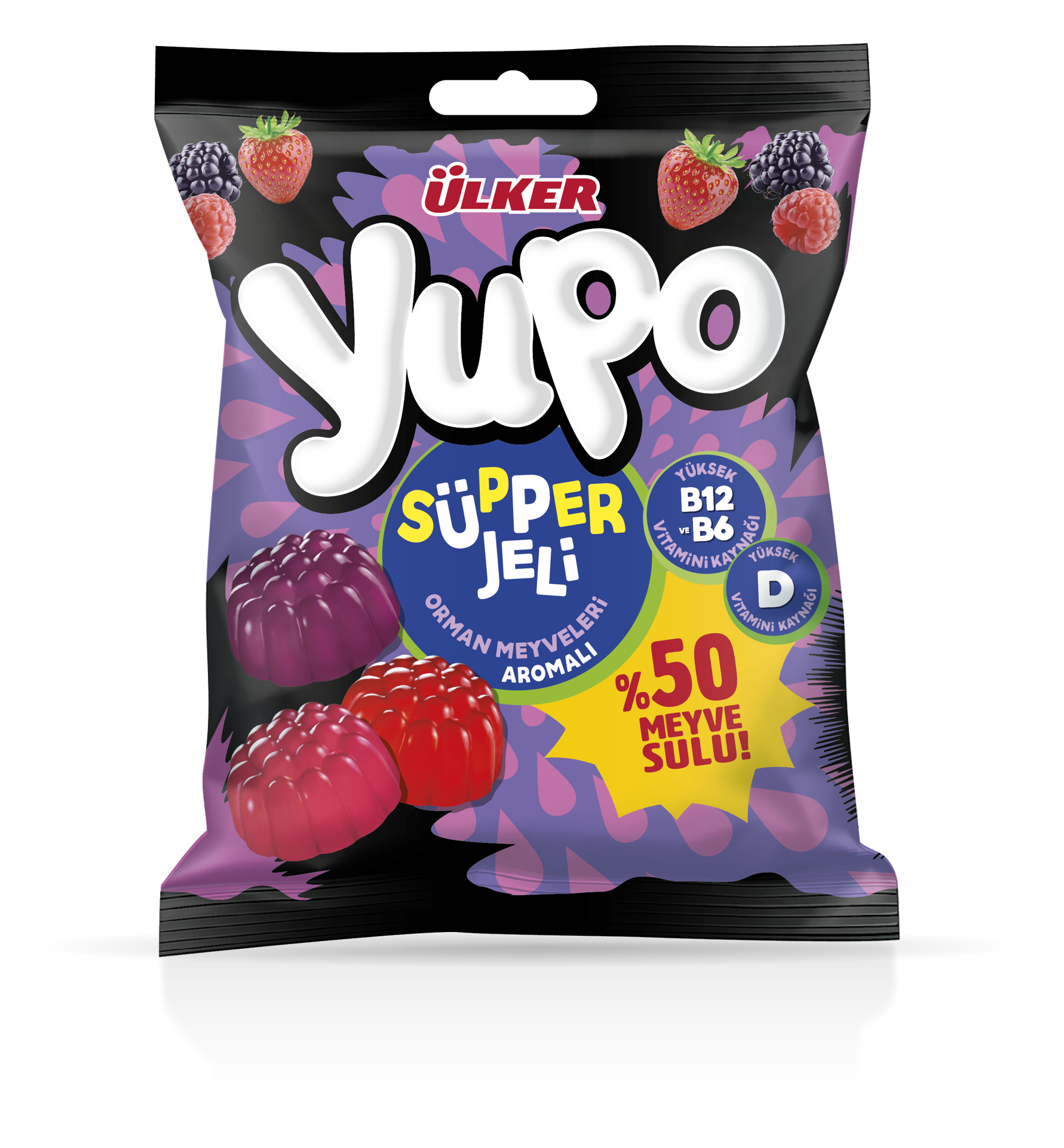 Ülker Yupo Jelly D Vitaminli Yumuşak Şeker 64 Gr