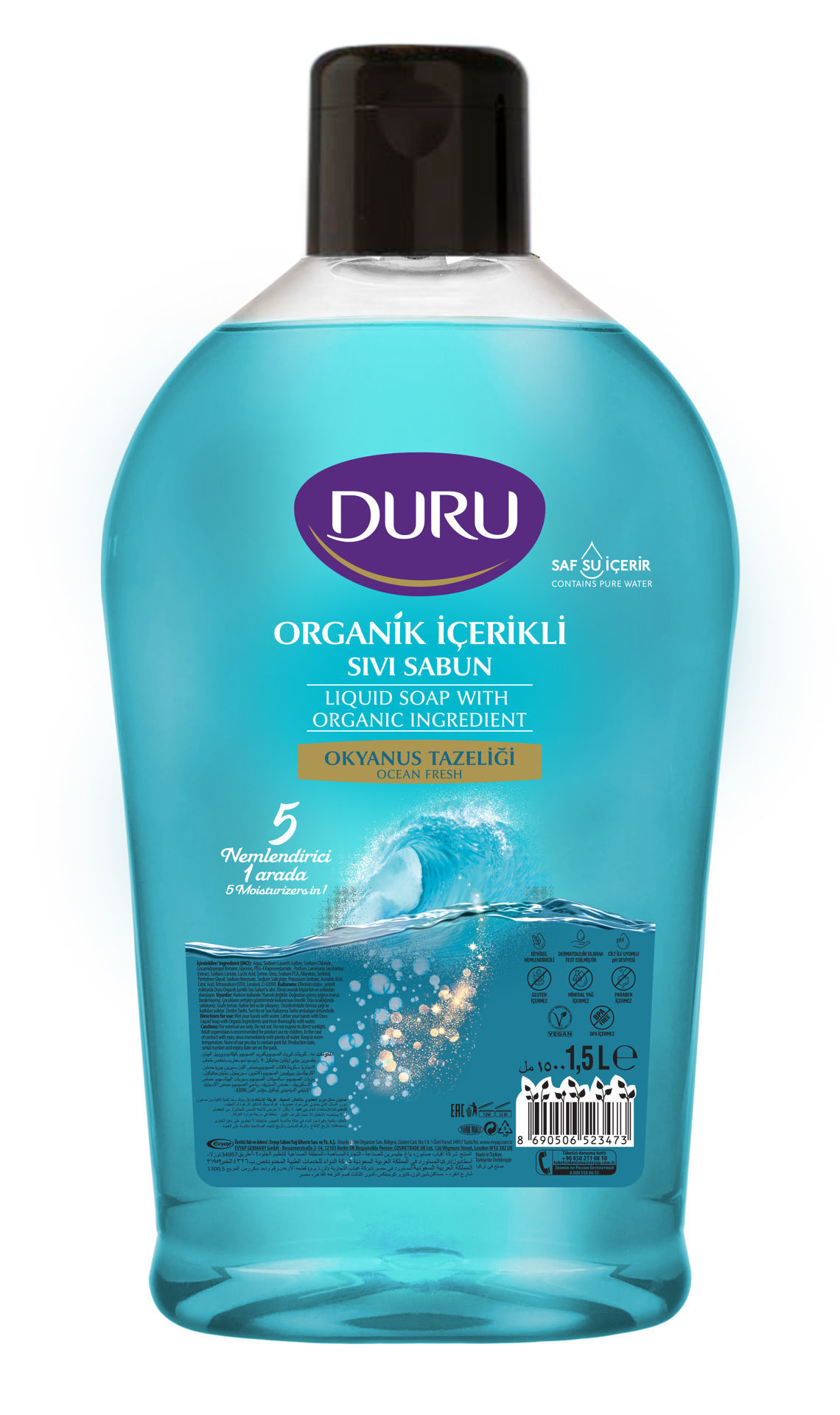 Duru Okyanus Kokulu Sıvı Sabun 1,5 Lt