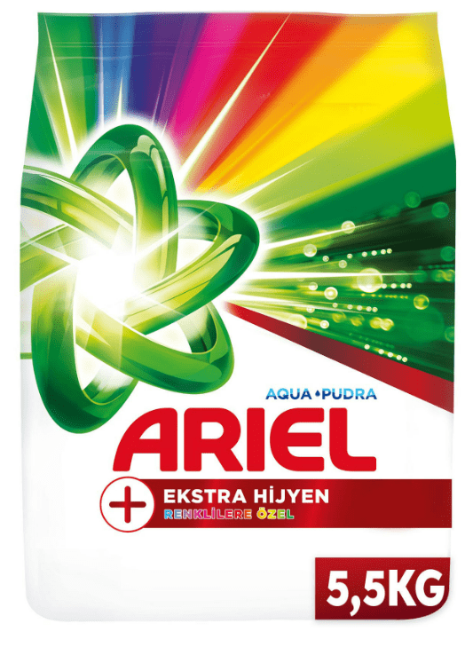 Ariel Oxi Extra Hijyen Renkliler Toz Deterjan 5,5 kg