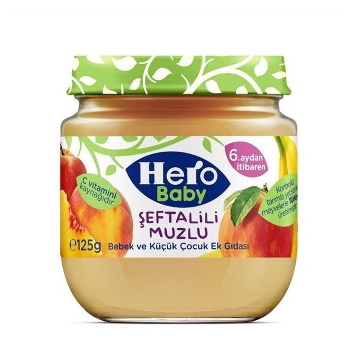Hero Baby Şeftalili Muzlu Kavanoz Maması 125 Gr