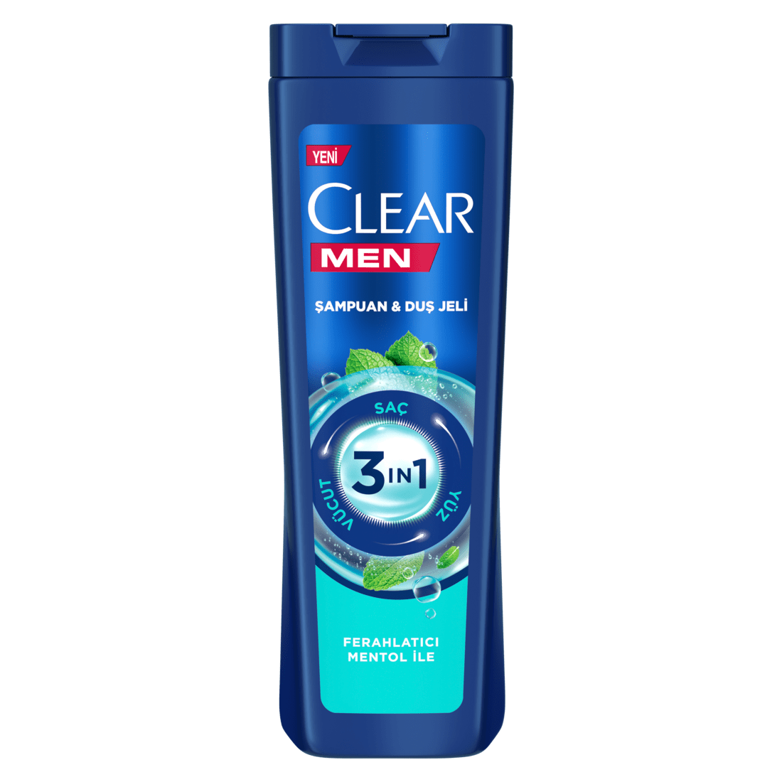 Clear Men 3'ü 1 Arada Menollü Duş Jeli & Şampuan & Yüz Bakımı 350ml