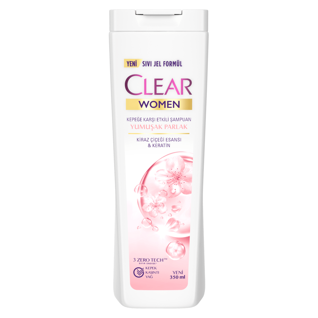 Clear Women Kiraz Çiçeği Esanslı Keratinli Şampuan 350 ml