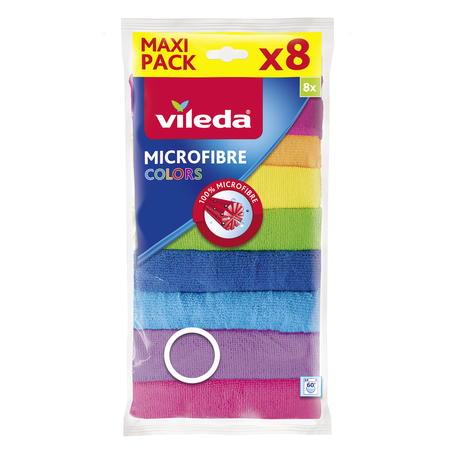 Vileda Microfiber Colors Bez 8'li