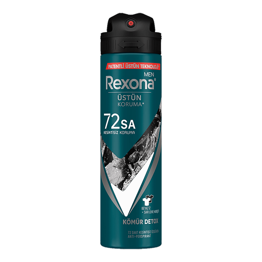 Rexona Men Kömür Detox Antiperspirant Erkek Sprey Deodorant 150 ml