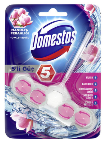 Domestos 5'li Güç Manolya Ferahlığı Tuvalet Bloğu