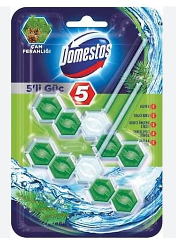 Domestos 5'li Güç Çam Ferahlığı İkiliTuvalet Bloğu